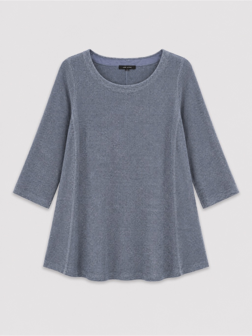 J Jill Womens Wearable Collection Top Small Petite Ribbed Grey Capsule New